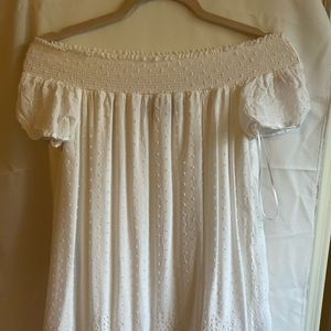 White off the shoulder dress